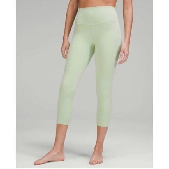 Lululemon Align High-Rise Crop‎ Leggings Size 10 in Creamy Mint - Picture 1 of 13